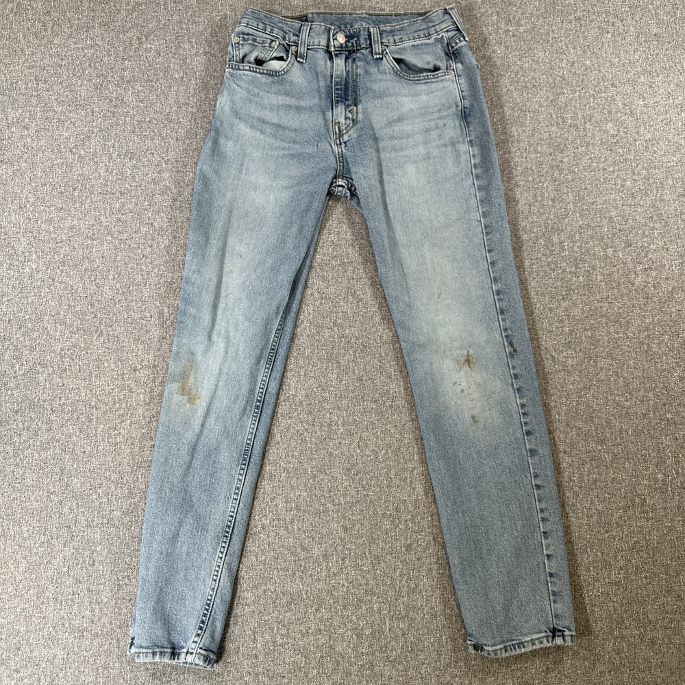 Levi's 502 Taper Jeans W30 L32 Men's Light Wash Denim Stretch Casual Pants